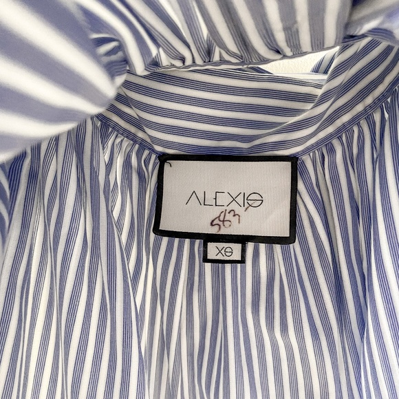 Alexis Briley Striped Tie Waist Halter Mini Dress XS - Picture 12 of 13